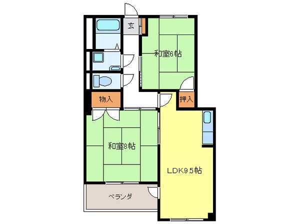 初日ビルの物件間取画像